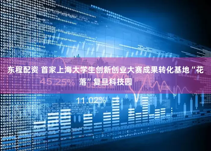 东程配资 首家上海大学生创新创业大赛成果转化基地“花落”复旦科技园